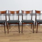 Mid Century Rosewood Dining Chairs by  H. P. Hansen for Randers Møbelfabrik, 1960s, Set of 4