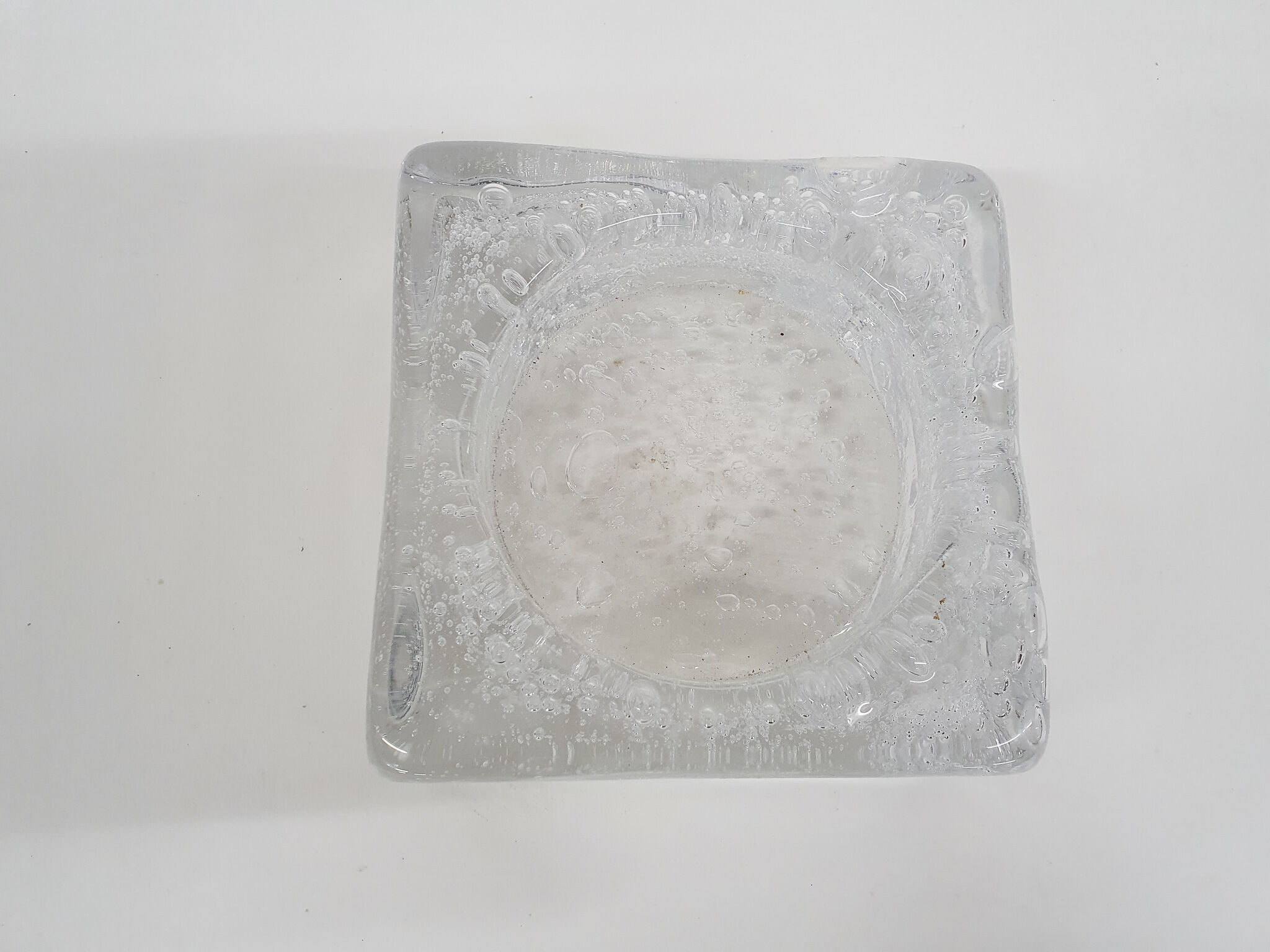 Glass ashtray or bowl, Italy 1980's