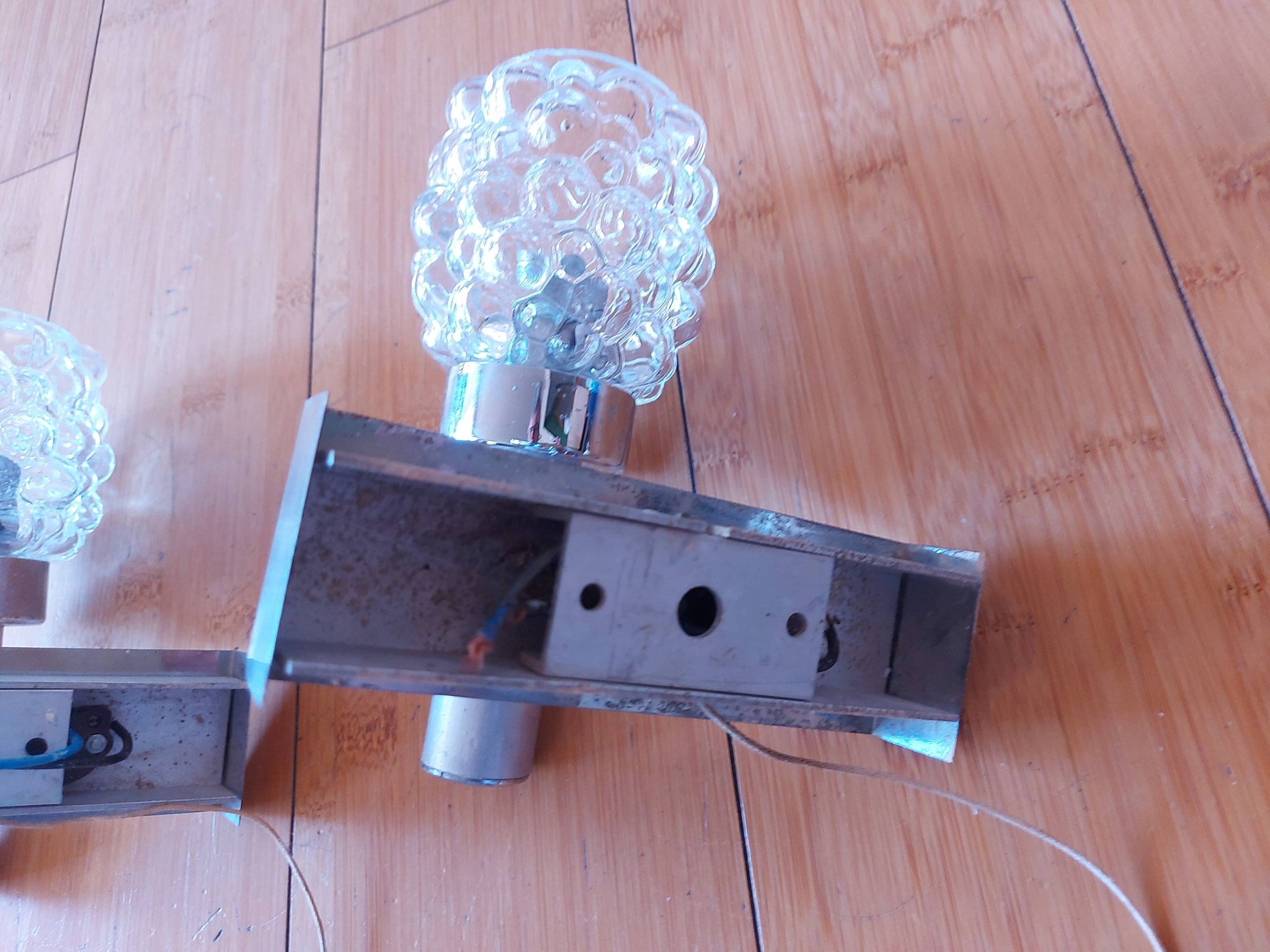 Pair of vintage 70's wall lights