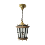 Suspension lantern of vestibule vintage fleurs-de-lys