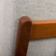 Pair of Kai Kristiansen Paperknife lounge chairs in teak and natural wool
