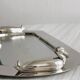 Shiny metal foie gras dish