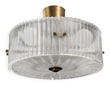 Cellar lamp by Carl Fagerlund for Orrefors, Sweden, 1960, labelled.