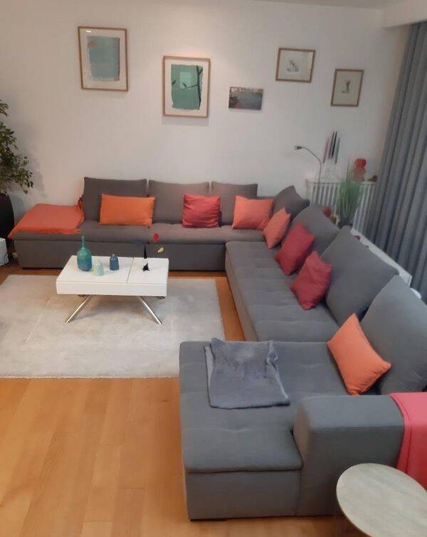 BoConcept modular grey corner sofa