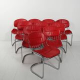 Ten 1970s chairs attributed to Gastone Rinaldi
