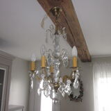 Old stamps chandelier