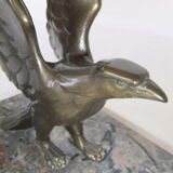 Ink art deco marble statue animal sculpture eagle necessary office