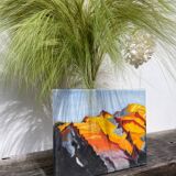 Sunny mountain painting