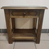 Solid wood bedside table