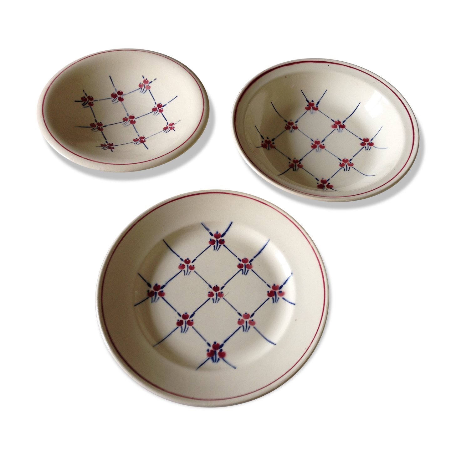 Dishes Badonviller model Normandy circa 1940