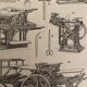 Lithograph engraving on the printing press of 1897