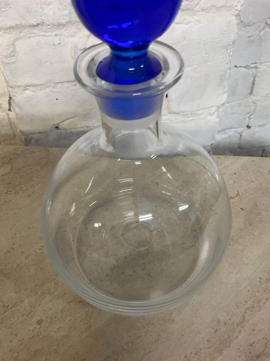 Vintage blown glass carafe