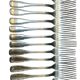 Silver metal cutlery set
