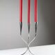 Silver-plated candelabra by Gunnar Ander for Ystad-Metall, Sweden 1960s