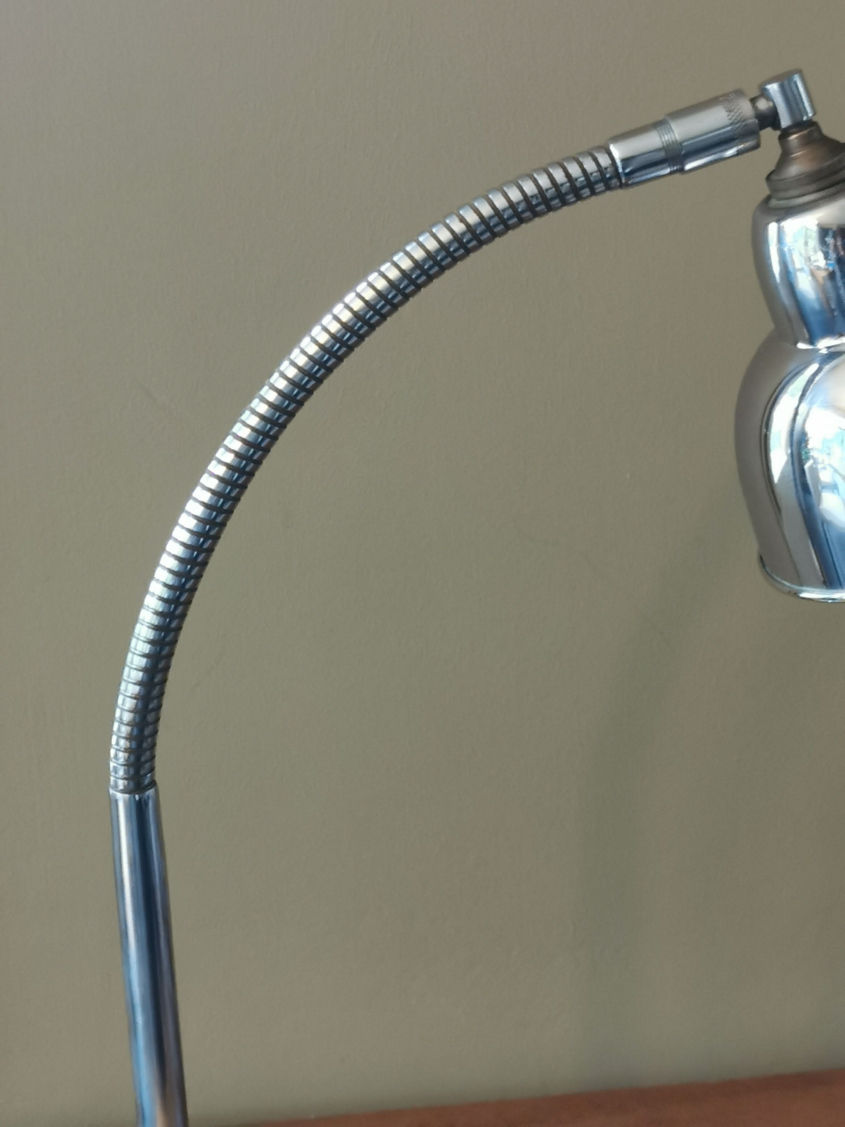 Chrome articulated vintage desk lamp