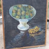Still life painting with compotier