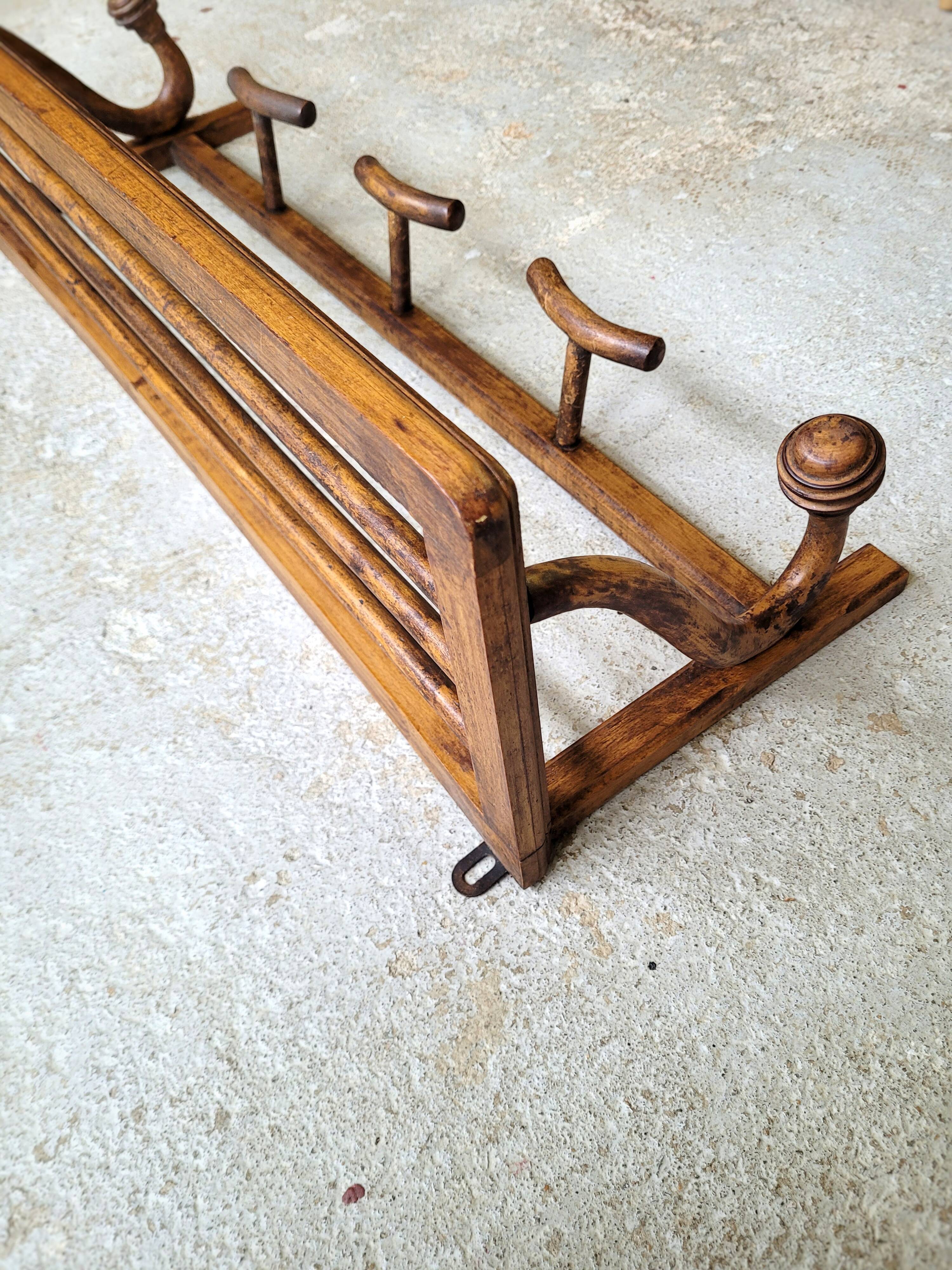 Old wall coat rack