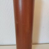 bottle, vase, soliflore in brown glazed stoneware