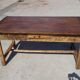 Restored antique farmhouse table, made entirely of solid oak.