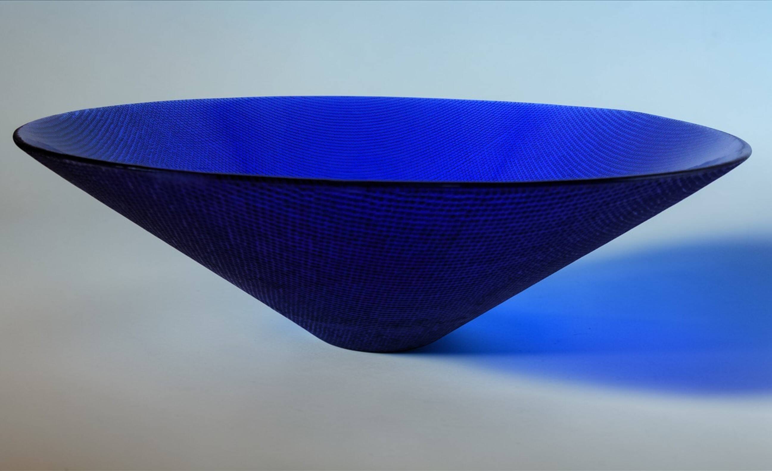 Cobalt blue glass cup