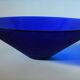 Cobalt blue glass cup