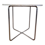 1930s original chrome Bauhaus tubular steel table by Robert Slezak