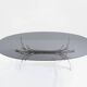 Maria Pergay steel and brass dining table Gerbe 1970