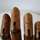 Pair of articulated wooden hands