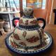 Cloche à fromage grès émaillée Boleslawiec Pologne