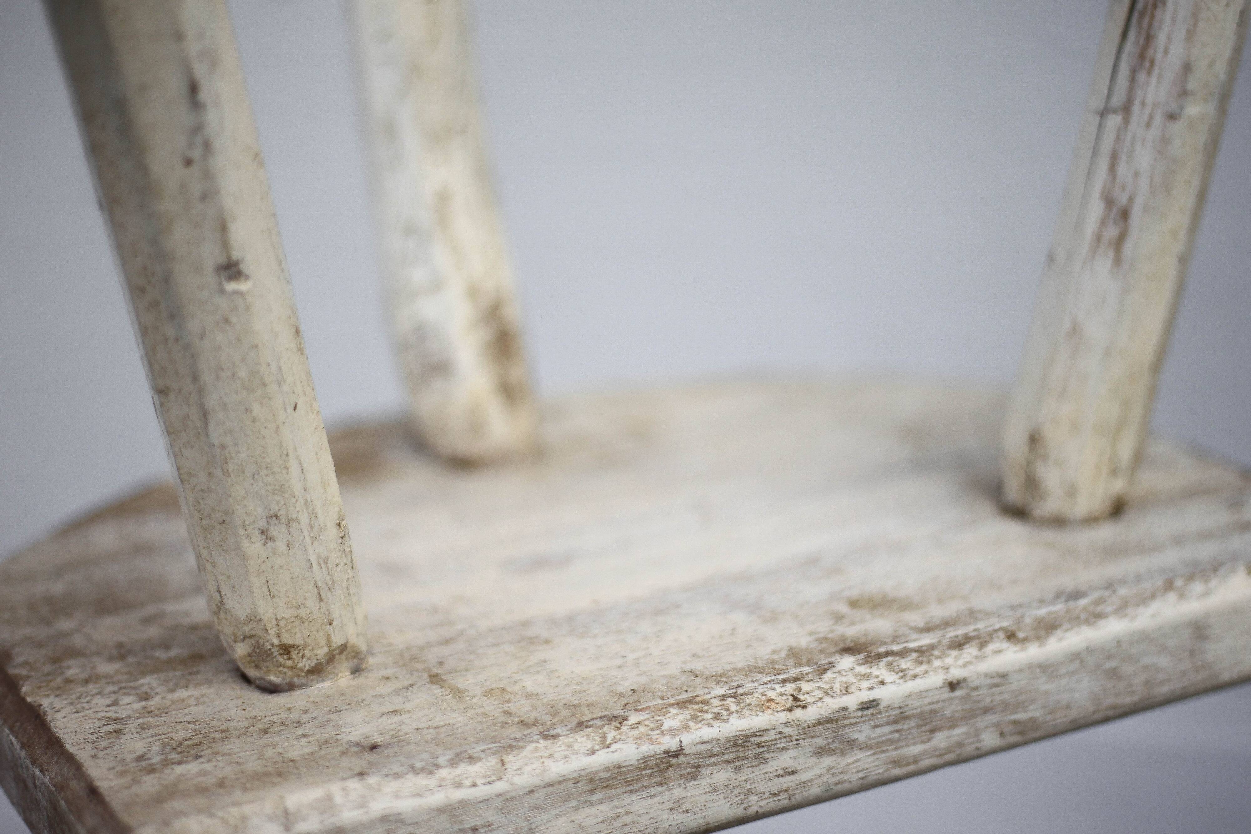 Tripod stool, wooden stool, milking stool, antique stool
