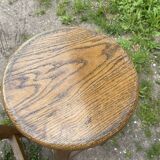 4 high bar stools in solid oak