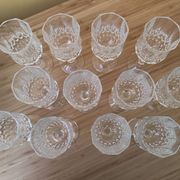 12 petits verres 12 cl "Lonchamp" Cristal d'Arques Vintage