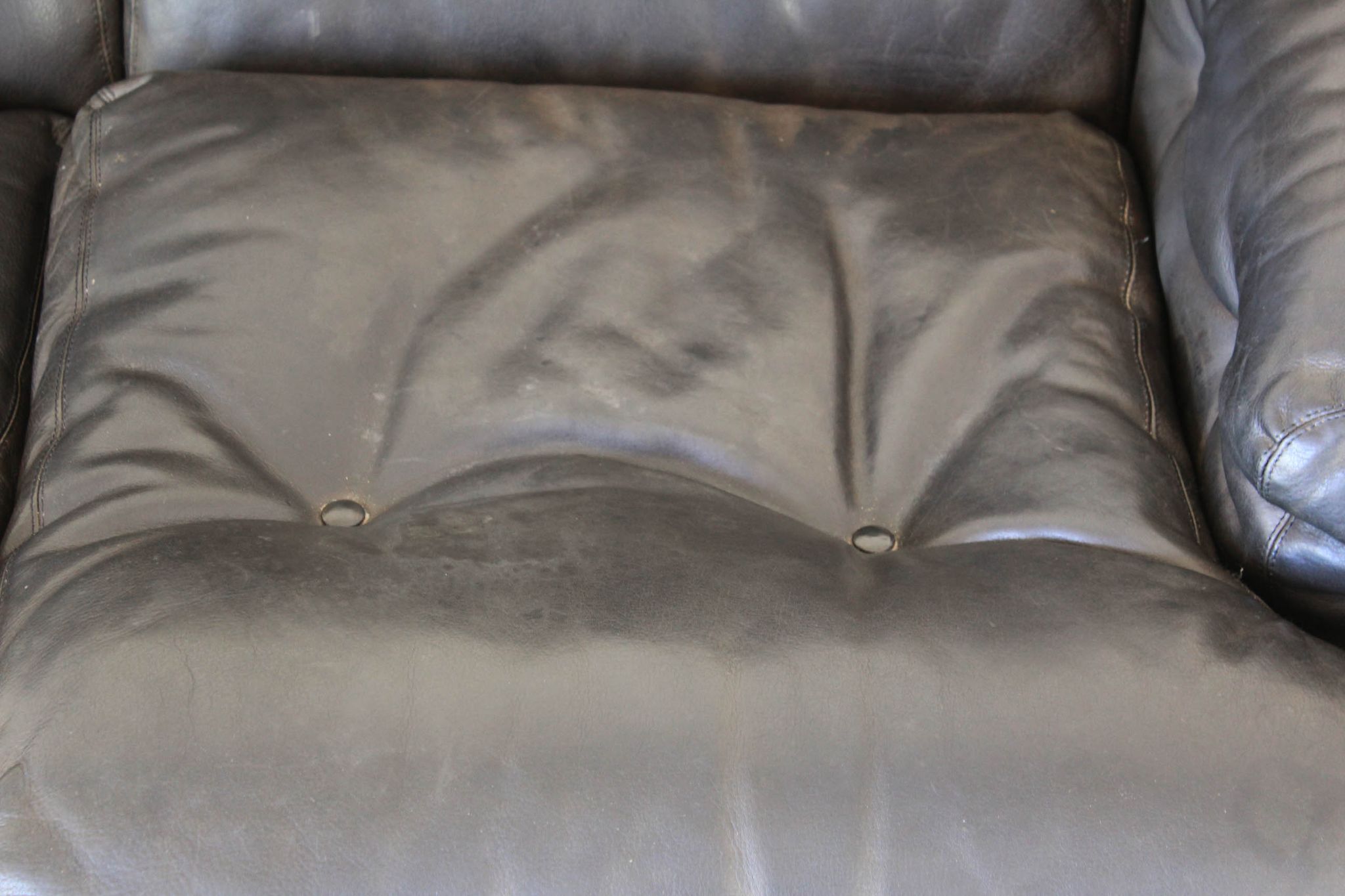 B&B Italia Vintage Leather Sofa Modell Coronado Designed By Afra & Tobia Scarpa