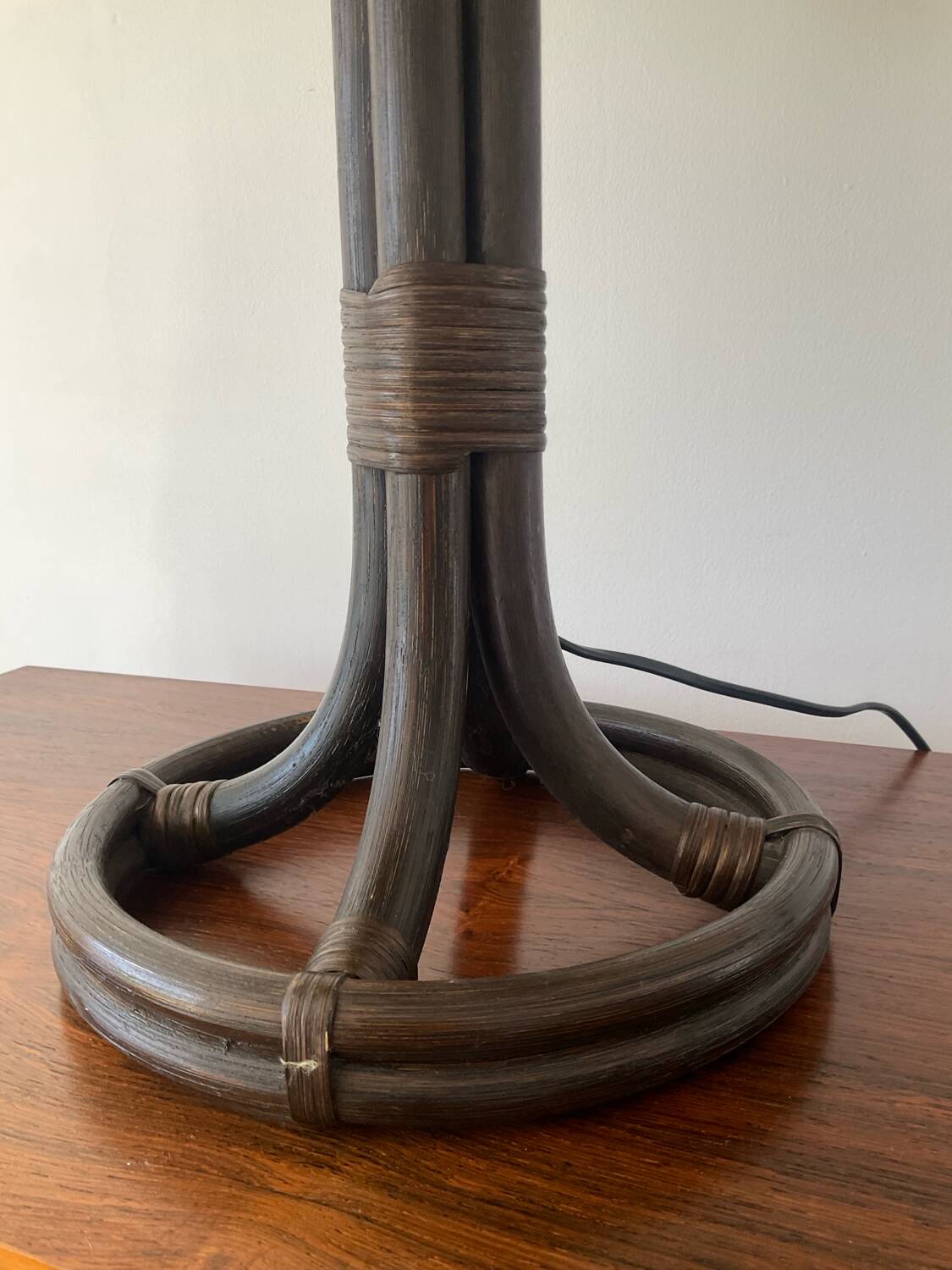 Rattan and cane lamp from the 60s-70s