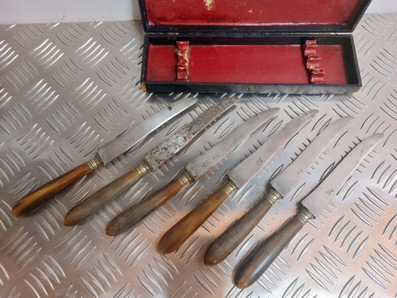 Lot of 6 old DC Paris knives