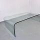 Modern Italian glass waterfall side table attr  Fiam, 1980s