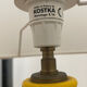 Kostka yellow ceramic lamp