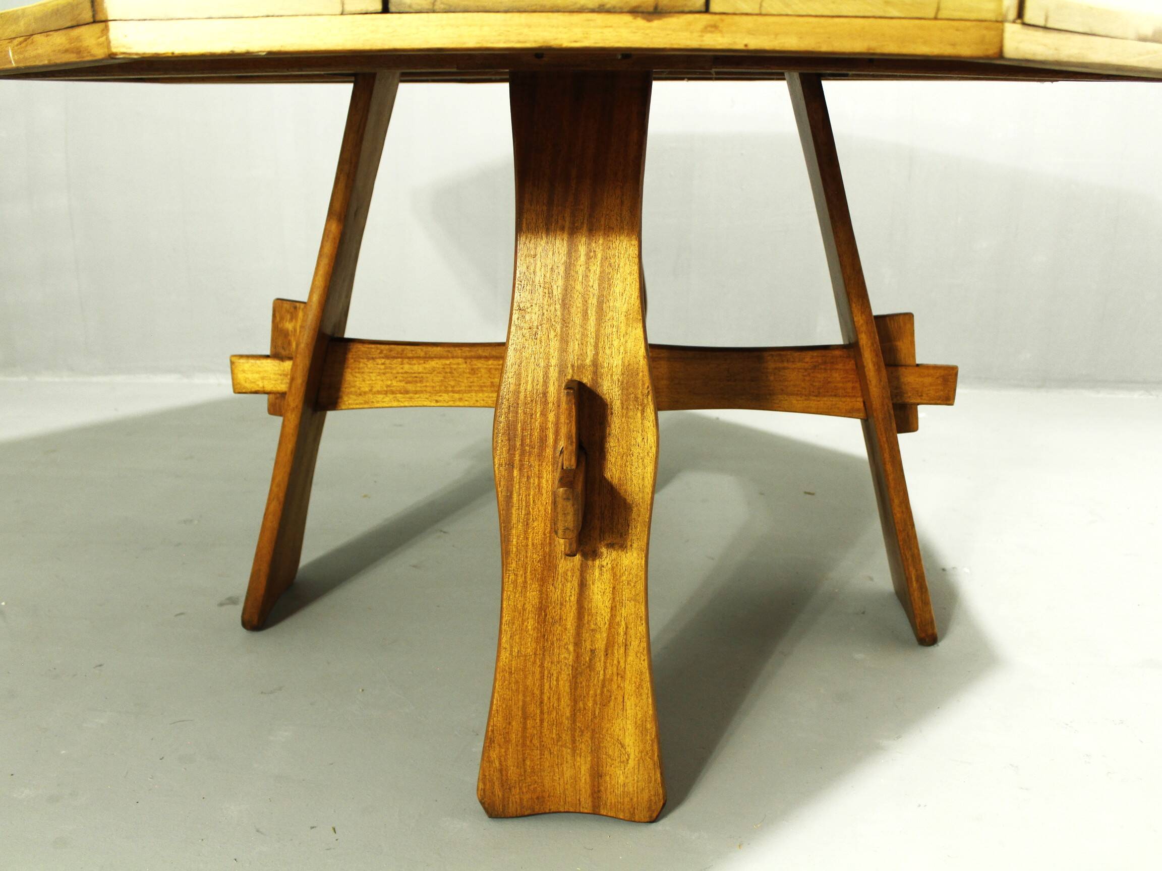 Brutalist Teak Garden Table, 1970s