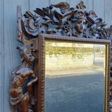 Mirror from an ancient castle, carved in Neo-Renaissance style.
