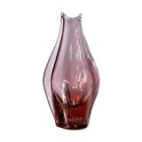Glass vase, designed by M. Klinger, Železny Brod Sklo, Czechoslovakia, 1960s.