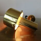 Jo Hammerborg wall lamp in brass, Denmark, 1970s.