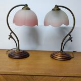 Pair of bedside lamps