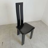 Set of 4 dining chairs by Pietro Costantini for Ello, 1980s