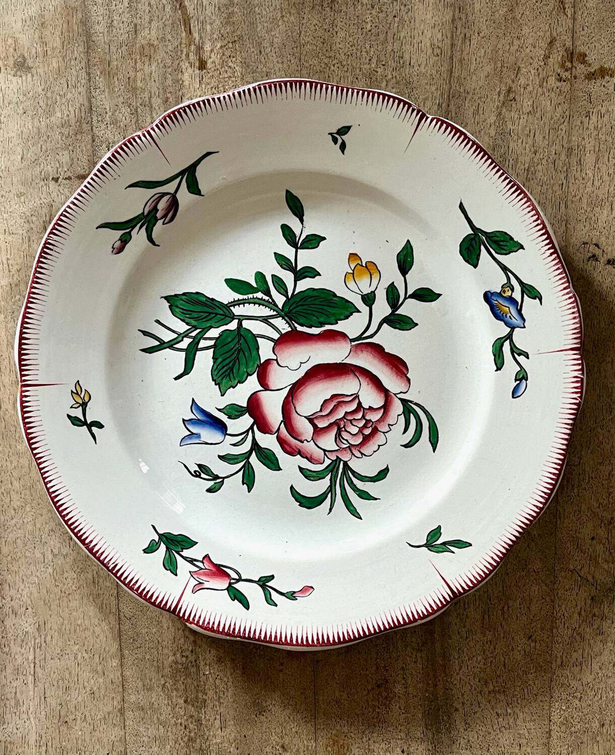 7 Sarreguemines flat plates
