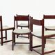 Ensemble de six chaises de salle à manger italiennes