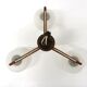 Scandinavian pendant lamp in teak and glass, Sweden, 1950