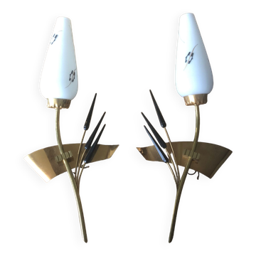 Pair of wall lamps