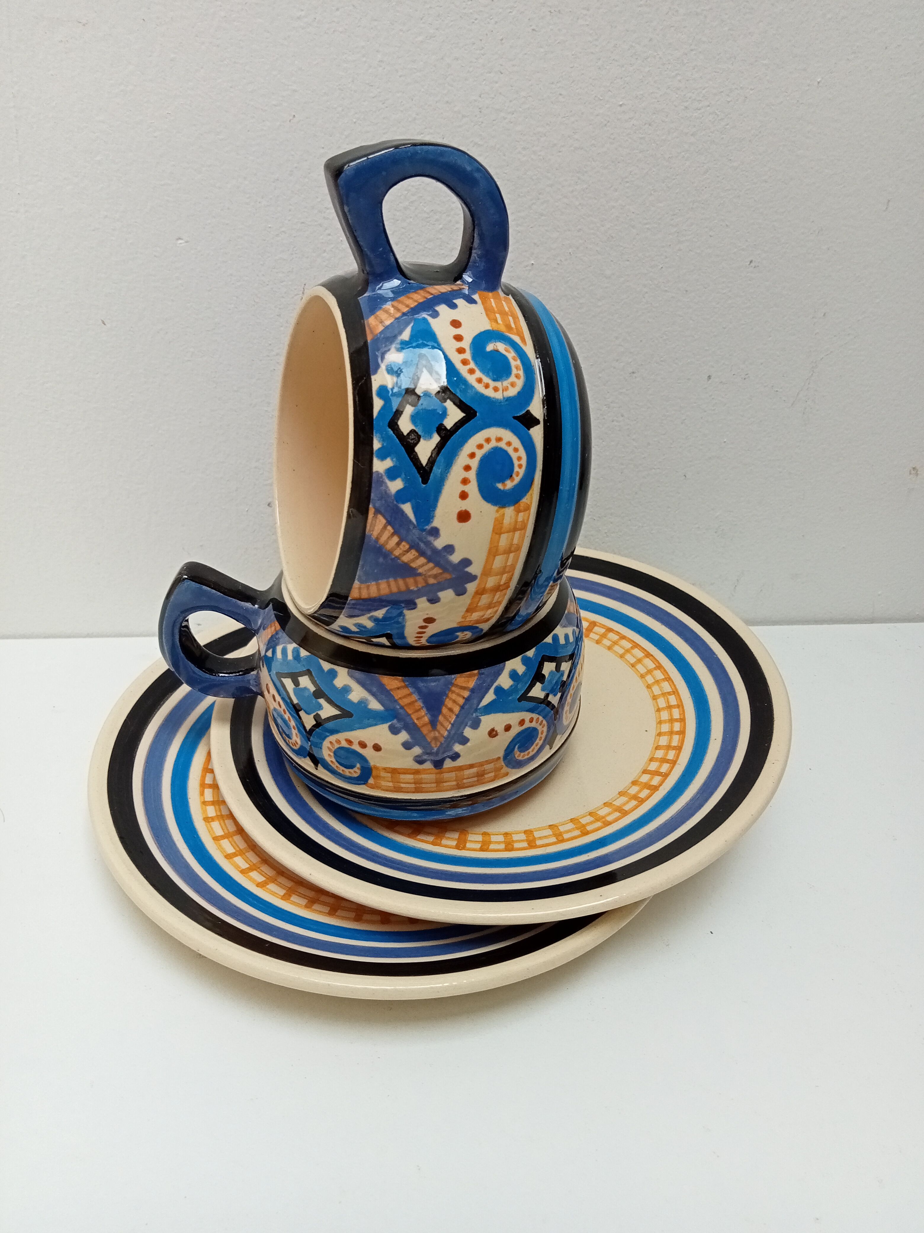 Duo of cups Paul Fouillen Quimper
