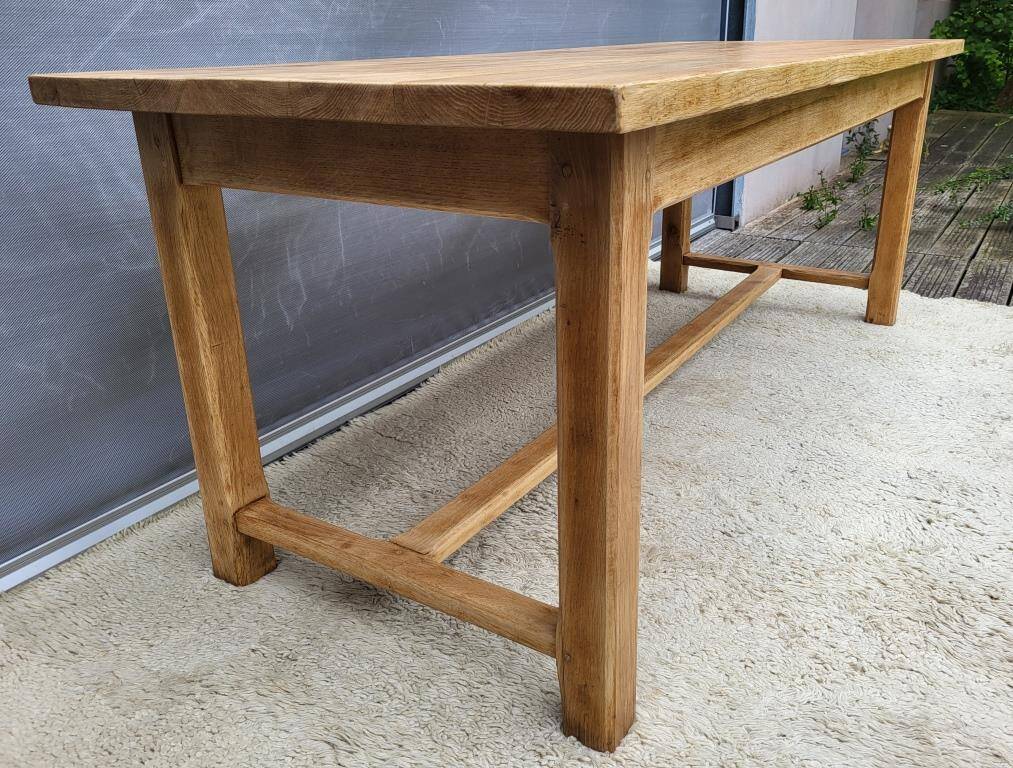 Table de ferme Chêne massif 200x79