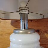 Vintage 1970s White Opaline Lamp